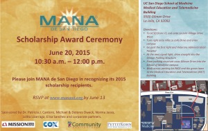 2015 MANA Scholarship Invite