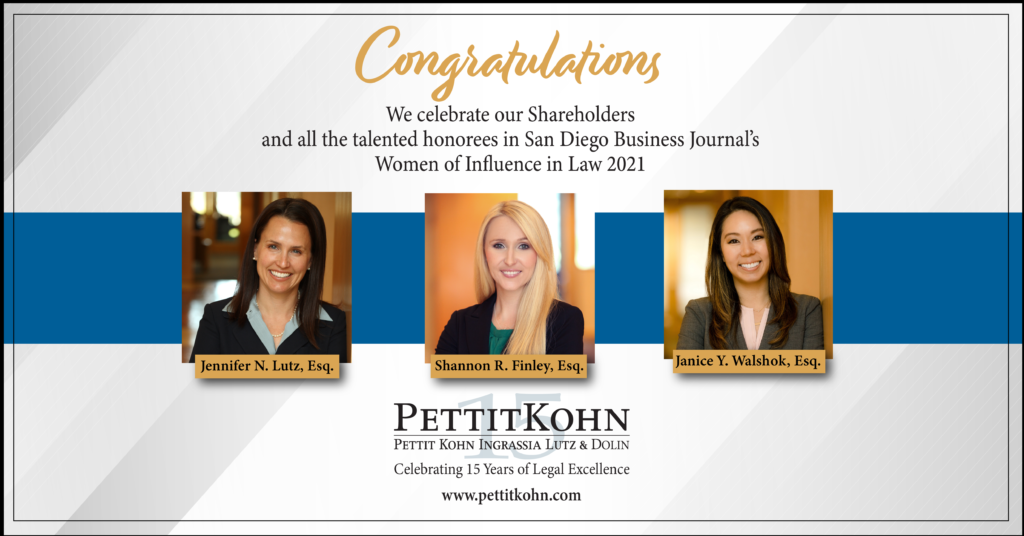 Women of Influence in Law 2021 Ad